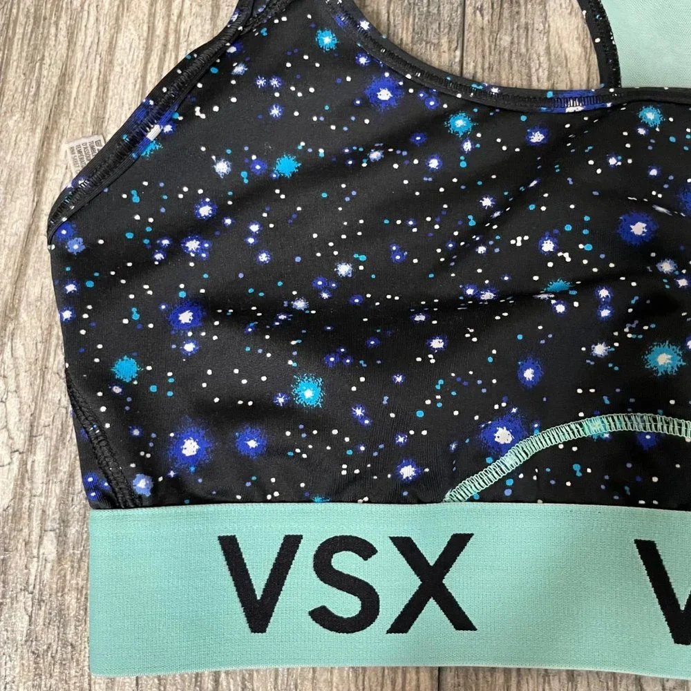 VSX Victoria's Secret Milkyway Galaxy Print Sports Bra Size L